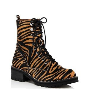 AQUA Jax studded tiger combat boots